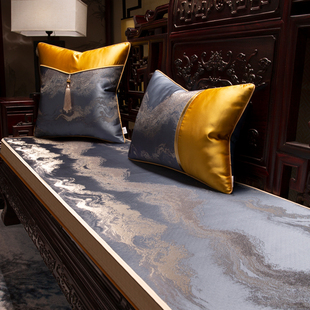 红木沙发垫盖巾罗汉床高档沙发巾防滑家用实木家具垫子定制 新中式
