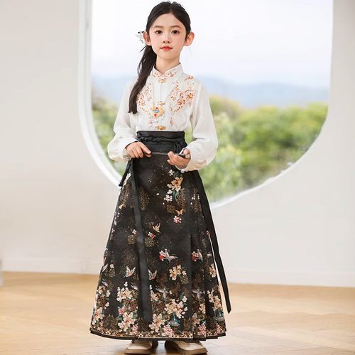 女童新中式汉服古风套装