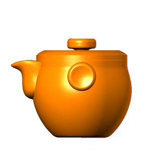 精雕图收抓胡茶壶茶杯茶具stl三维立体图圆雕图2D3D图电脑雕刻图