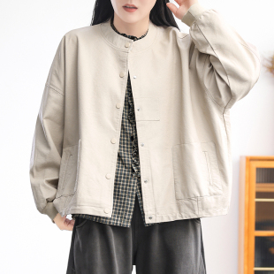 2025春秋新品 绿素棉 高级感开心果白 PU皮衣外套 蝙蝠型大妈女装