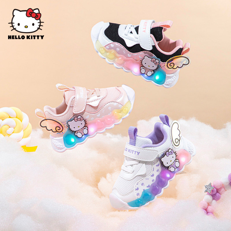 HelloKitty童鞋学步鞋女童二棉鞋2025冬季新款加厚宝宝小童鞋灯鞋,童鞋/婴儿鞋/亲子鞋,运动鞋,淘宝优惠券,粉丝福利购,淘宝优惠卷