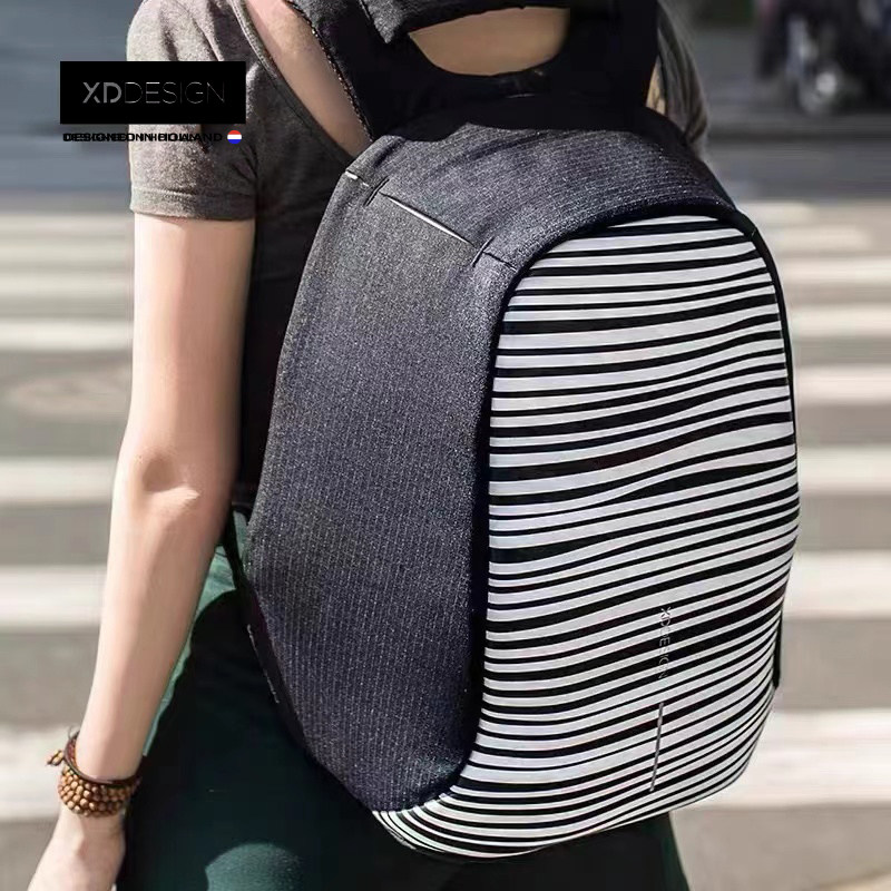 荷兰xddesign防盗背包迷彩男士双肩包休闲旅行14寸电脑包潮流书包