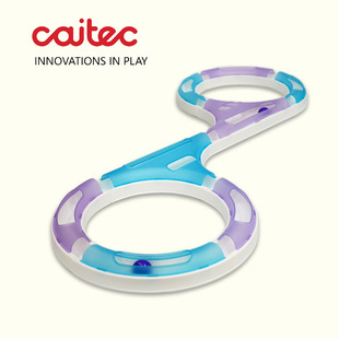 CAITEC猫咪玩具轨道玩具滚球转盘隧道玩具可自行组合款式 新款