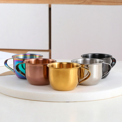 304不锈钢带手柄喝茶杯