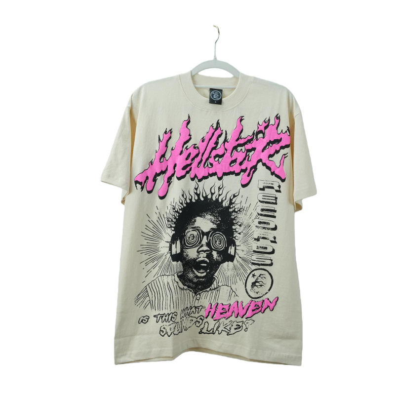 thumbnail for Trendy pink flame letter kid print logo crew neck short sleeves