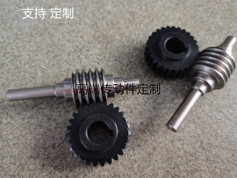 蜗杆减速比金属配件尼龙涡轮