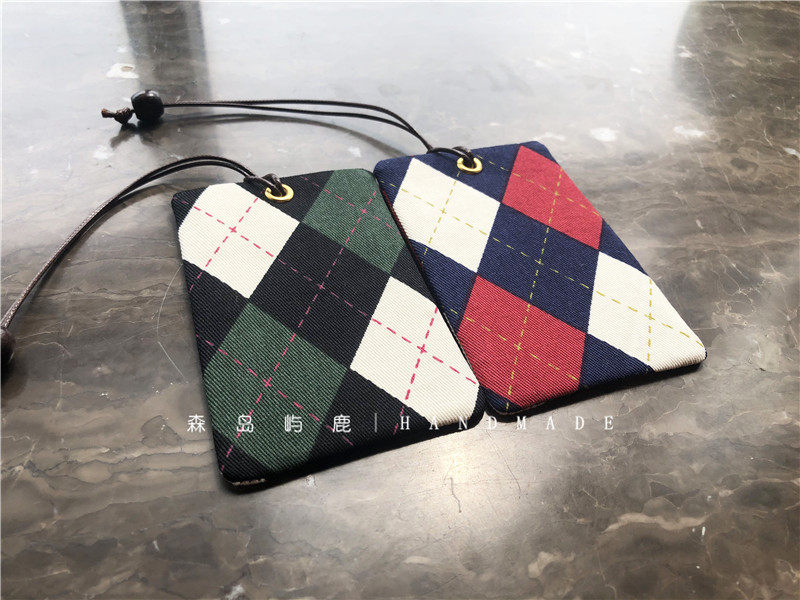 森岛屿鹿 鸡蛋花布艺卡包银行卡套学生手工包磁卡保护套钱包新品