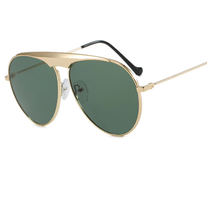 蛤蟆镜复古单梁太阳眼镜潮流金属墨镜欧美大框ins网红同款太阳镜