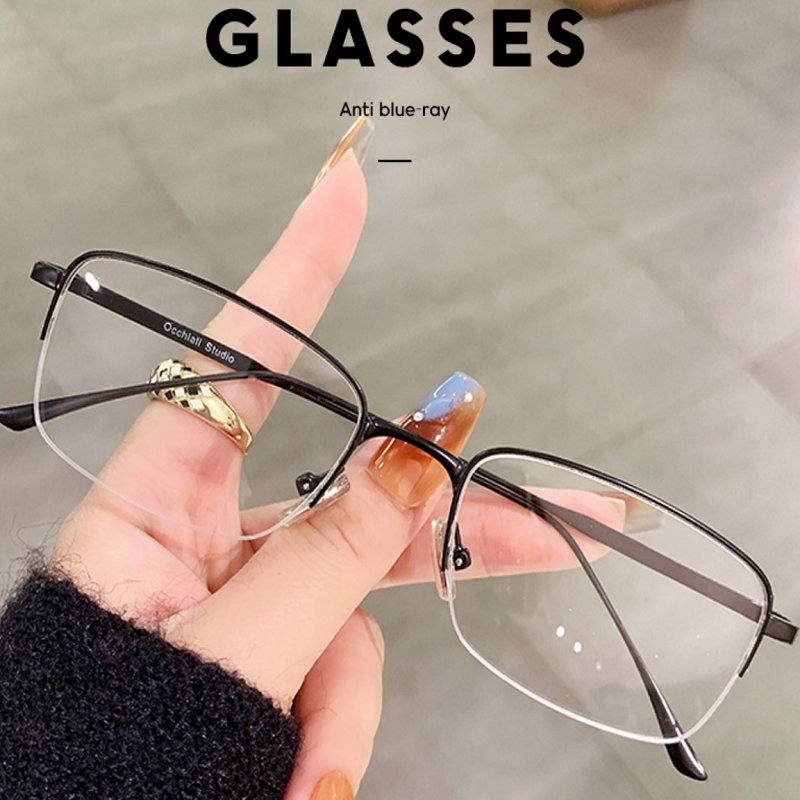 精品商务眼镜半框男士眼镜超轻光学防蓝光眼镜可配近视镜性感镜框,ZIPPO/瑞士军刀/眼镜,太阳眼镜,淘宝优惠券,粉丝福利购,淘宝优惠卷