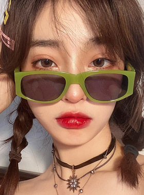 2020猫眼复古风绿色太阳镜网红款