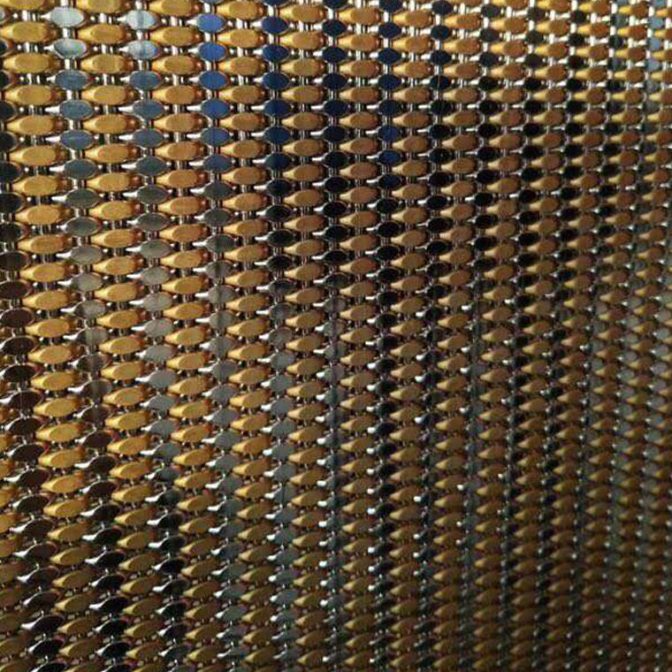 金属网帘不锈钢金属网帘餐厅隔断金属装饰网帘专业定做幕墙装饰网