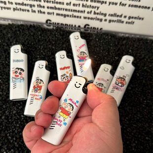 龙顺蜡笔小新砂轮打火机创意个性高颜值网红爆款金属送男友礼物潮