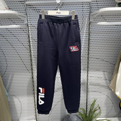 男大童加绒抗菌舒适休闲运动长裤 FILA斐乐童装 2025冬季 K62B541609