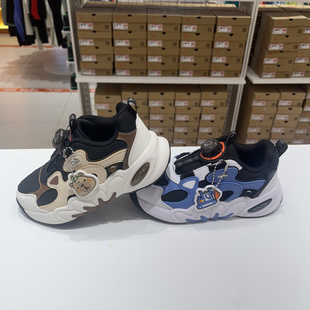 安踏儿童休闲鞋25冬季新款男小童运动鞋BOA旋钮跑步鞋 312549918L