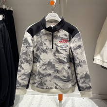 安踏儿童上衣2025冬季新款男大童加绒抗菌立领运动卫衣 352546712