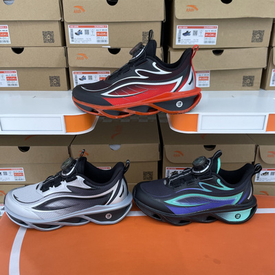 安踏儿童运动鞋2026春新年款男大童BOA旋钮防滑跑步鞋 312615515L