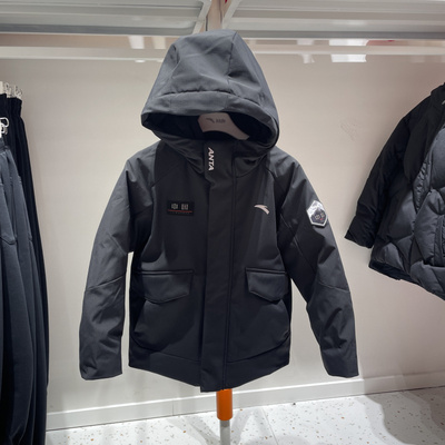 安踏儿童外套2025冬季男童防风拒水百搭休闲运动羽绒服352546911S