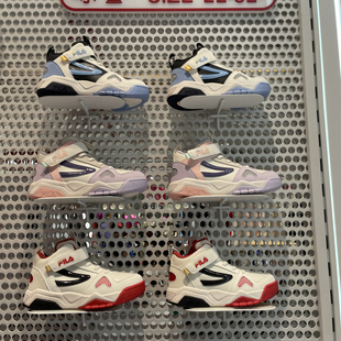 K64B341301 男女小童高帮耐磨魔术贴运动板鞋 FILA斐乐童鞋 2025冬季