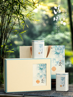 新款春茶茶叶包装盒毛尖龙井绿茶碧螺春白茶茶叶罐半斤空礼盒定制