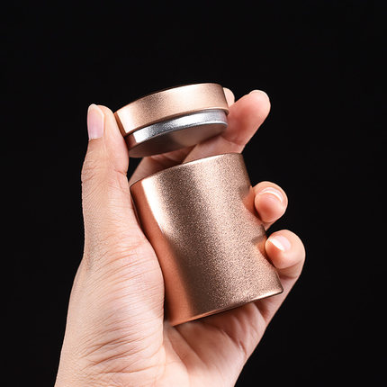 茶叶罐铁罐小号便携迷你随身罐子密封罐旅行茶叶盒散茶小茶罐空罐