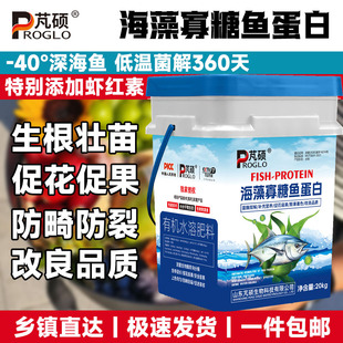 海藻寡糖鱼蛋白水溶肥料冲施肥正品 肥 生根壮苗膨果树绿叶桶装