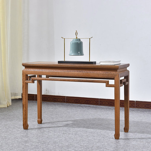 鸡翅木中式全实木平头案条案