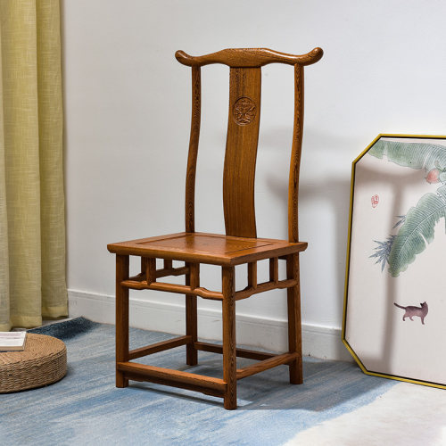 鸡翅木家具中式实木官帽椅仿古