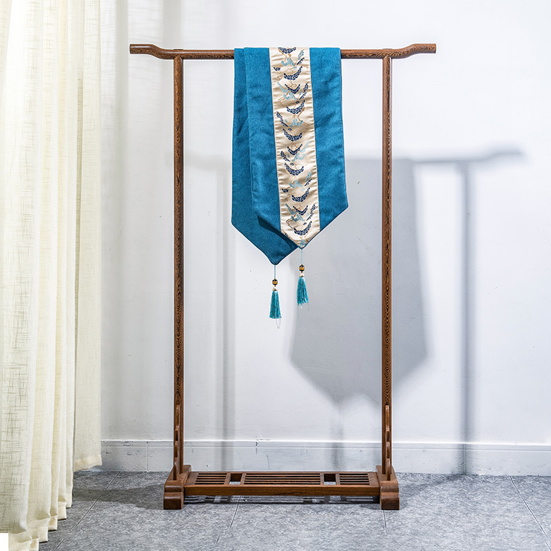 卧室房间置物简约中式鸡翅木衣架