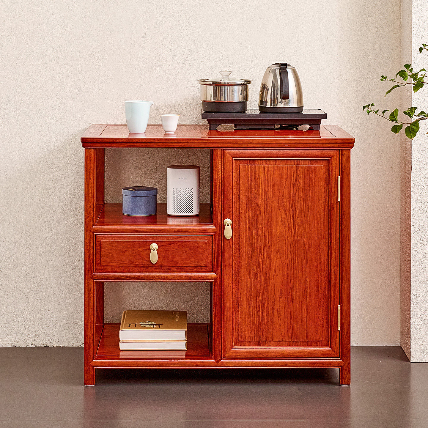 缅甸花梨木餐边柜新中式全实木茶水柜大果紫檀客厅储物收纳茶边柜,住宅家具,红木餐边柜,淘宝优惠券,粉丝福利购,淘宝优惠卷