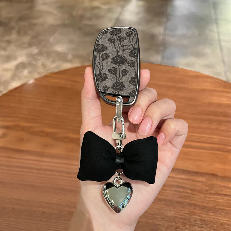 北京现代领动汽车钥匙保护套朗动悦纳索九SonataTUCSON专用折叠扣