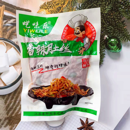 麻辣肚丝鸡肠卤味呓味乐特产熟食