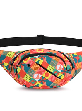 春夏新款防水运动女士腰包斜挎包女潮户外跑步包运动大容量手机包