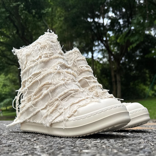 潮鞋ROFABLED帆布鞋高帮鞋潮