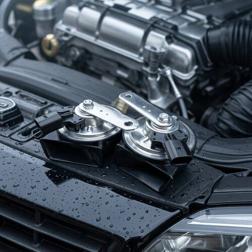 沃尔沃XC60S80V40XC7090S30原厂插头改装汽车鸣笛蜗牛喇叭防水响
