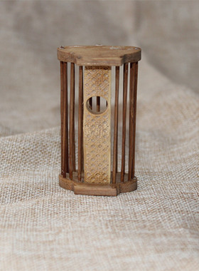 花生仓 花生盒子画眉鸟笼配件虫盒竹子花生仓吃花生虫子