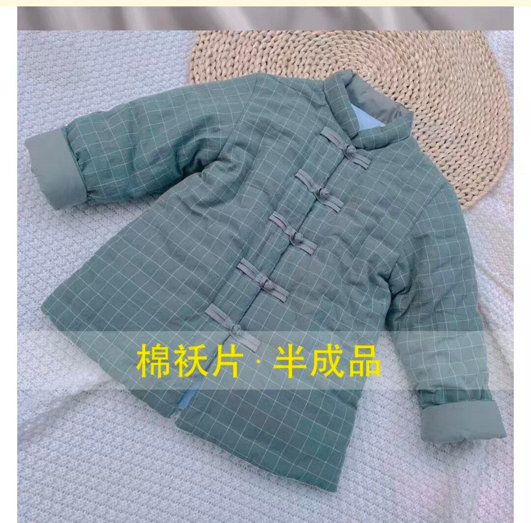 宝宝手工棉花棉衣片婴儿幼儿童纯唐装