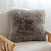 澳洲纯羊毛抱枕羊毛靠垫纯羊毛沙发垫椅垫坐垫羊毛抱抱垫靠背坐垫