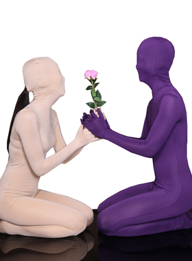 魅色高弹莱卡全包连体绿色紧身衣B01舞台演出服影视道具服定制