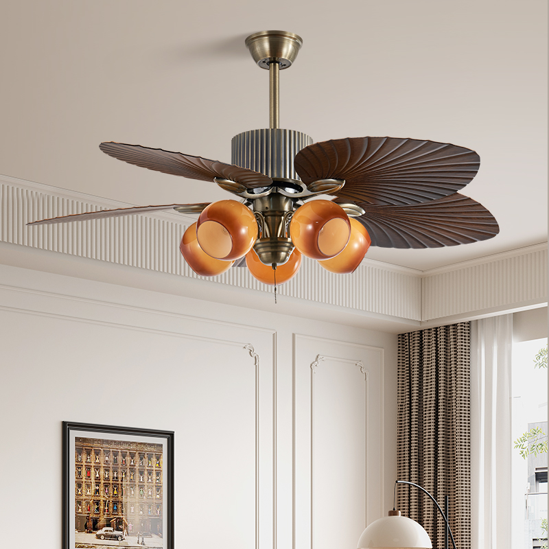 科耐宏ABS5叶纯铜电机静音风扇灯