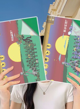 火柴人战争胶套本男生遗产作战模式周边本子b5笔记本横线本定制图