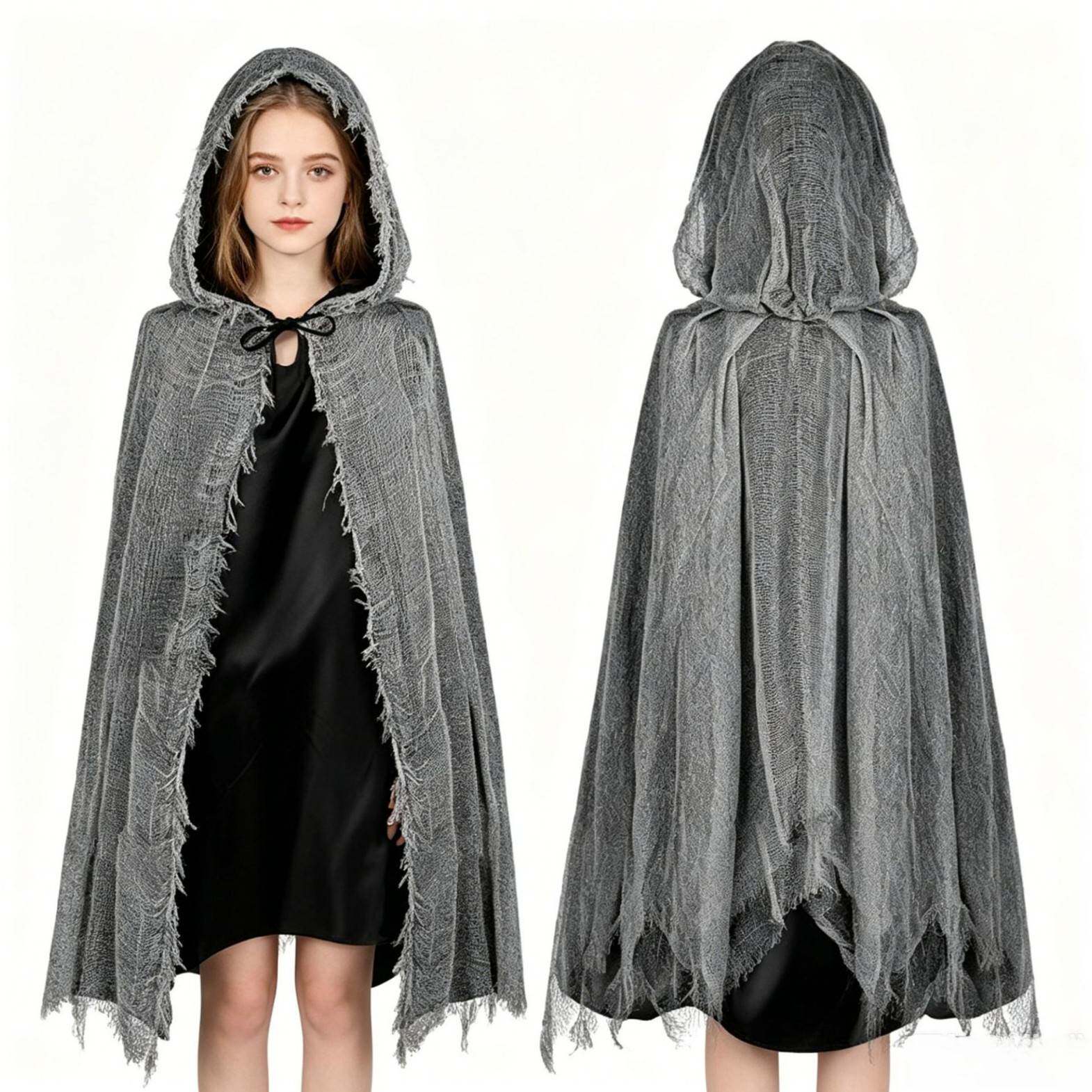 Halloween Fog Demon Hooded Cloak 万圣节雾恶魔斗篷
