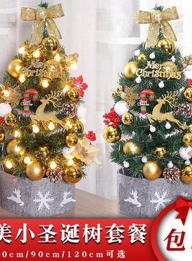 Home 60cm desktop front desk DIY mini Christmas tree圣诞树