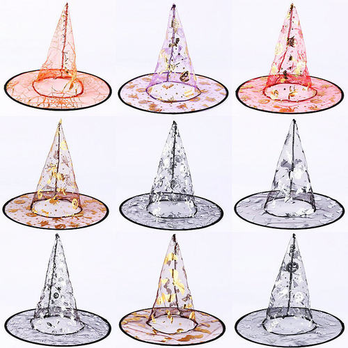 HalloweenColorfulWitchHat