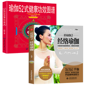 阴瑜伽 健康功效图谱阴瑜伽体式 瑜伽52式 书瑜伽减肥女性健康减肥塑型美体瑜伽书大全阴瑜伽普拉提教程瑜伽教练培训 经络瑜伽 2册
