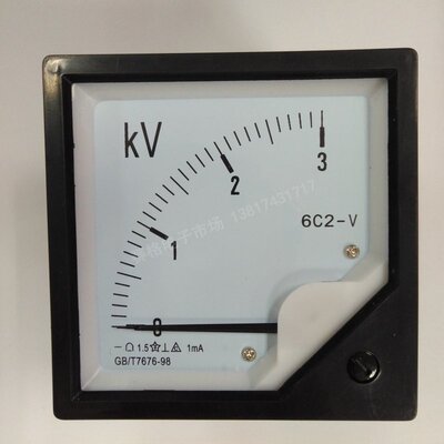 6C2-3KV/1MA直流电压表5KV