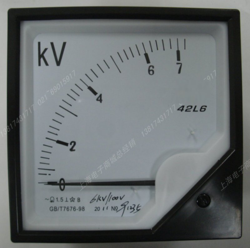 42L6 6KV/100V 高压交流电压表 指针式