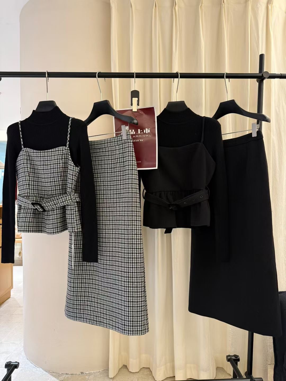 欧货25秋冬新款复古风套装