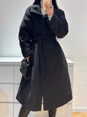欧货25风衣羽绒服女时尚长款