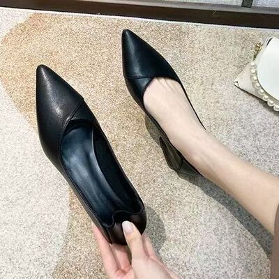 断码特价2025新款黑色皮鞋