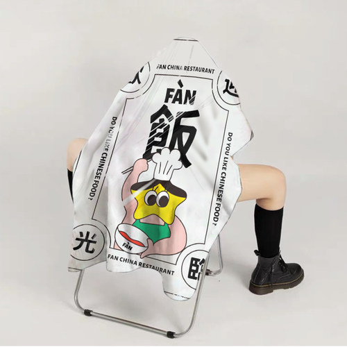 毛毯定制图案动漫明星绣花应毯